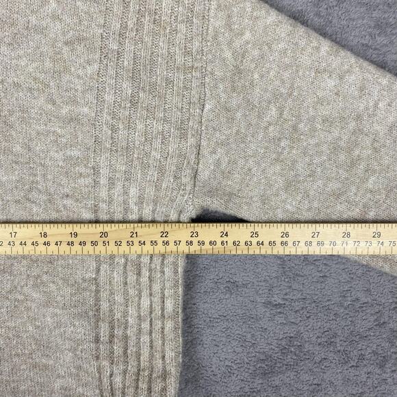 Simply Vera Vera Wang Sweater Womens Medium Gray Cable Knit Mock Neck Pullover - Picture 14 of 16